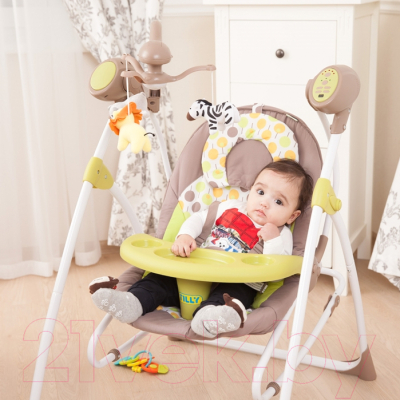 Качели для новорожденных Carrello Nanny CRL-0005 (Grey Dino)