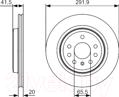 

Тормозной диск Bosch, 0986479S27