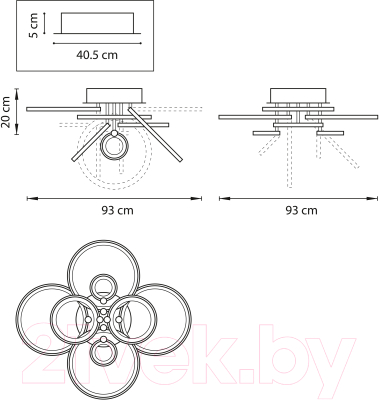 Потолочный светильник Lightstar Breve 749092