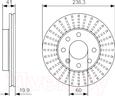 

Тормозной диск Bosch, 0986479S98