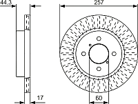 

Тормозной диск Bosch, 0986479U93