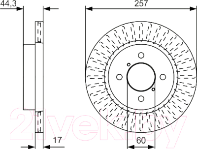 

Тормозной диск Bosch, 0986479U93