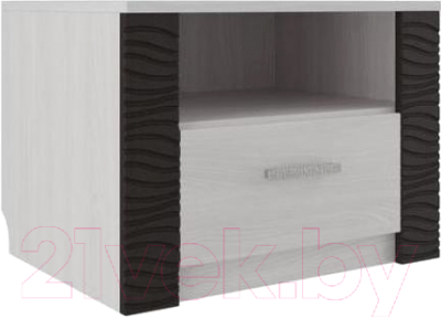 Прикроватная тумба SV-мебель Гамма 20 Ж (ясень анкор светлый/венге)
