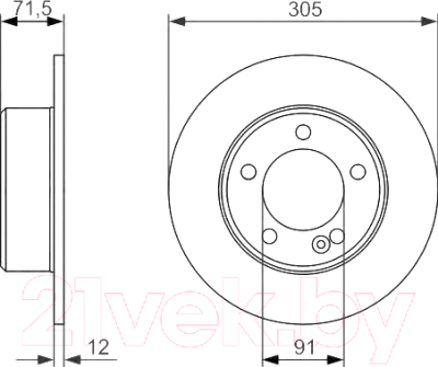 

Тормозной диск Bosch, 0986479714