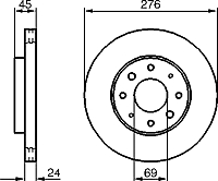 Тормозной диск Bosch 0986479140 - 