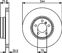 Тормозной диск Bosch 0986479475