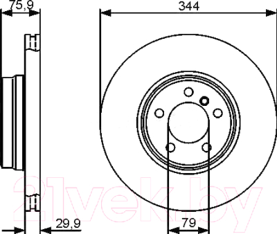 

Тормозной диск Bosch, 0986479475