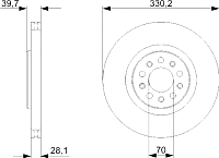 Тормозной диск Bosch 0986479290 - 