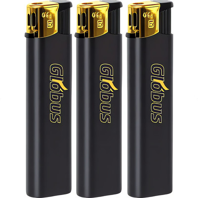 Комплект зажигалок Globus Black Gold DY062 (3шт) - 