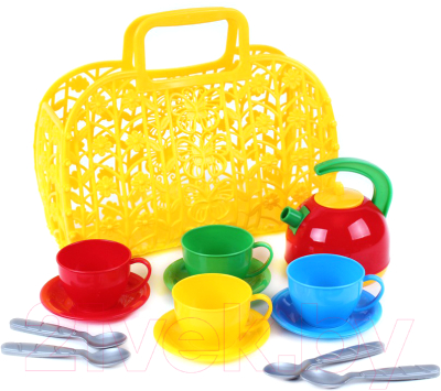 Набор игрушечной посуды ТехноК Корзинка с набором посуды / 1608