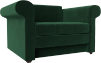 Кресло-кровать Лига Диванов Берли / 101277 (велюр, зеленый) - 