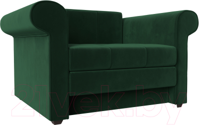Кресло-кровать Лига Диванов Берли / 101277 (велюр, зеленый)