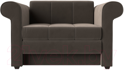 Кресло-кровать Лига Диванов Берли / 101278 (велюр, коричневый)