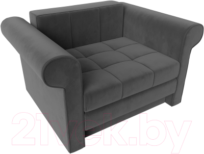 Кресло-кровать Лига Диванов Берли / 101279 (велюр, серый)