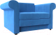 Кресло-кровать Лига Диванов Берли / 101280 (велюр, синий) - 