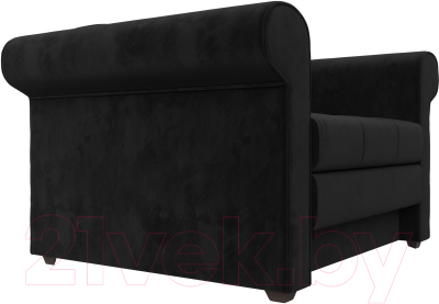 Кресло-кровать Лига Диванов Берли / 101281 (велюр, черный)