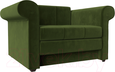 Кресло-кровать Лига Диванов Берли / 101283 (вельвет, зеленый)