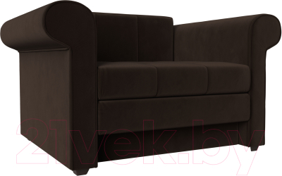 Кресло-кровать Лига Диванов Берли / 101284 (вельвет, коричневый)