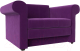 Кресло-кровать Лига Диванов Берли / 101285 (вельвет, фиолетовый) - 