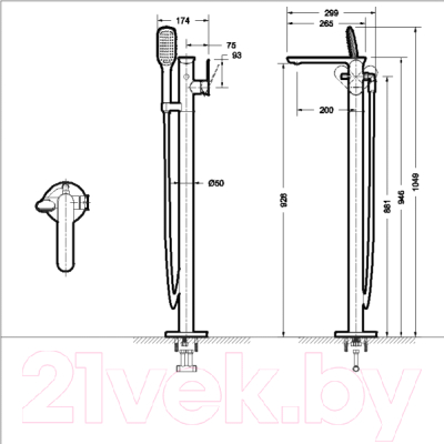 Смеситель Bravat Gina F665104C-B3-ENG