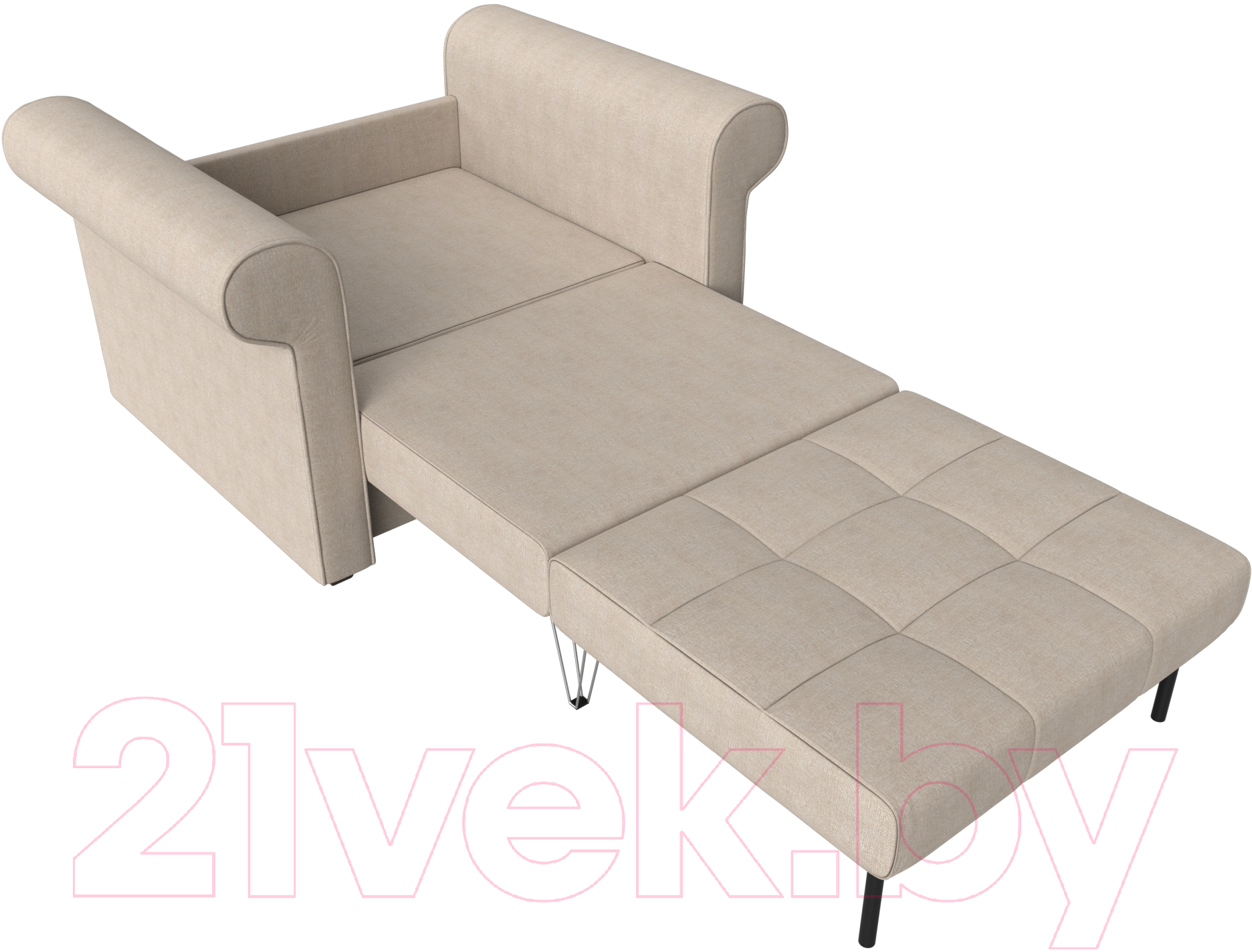 Кресло-кровать Mebelico Берли / 101287 (рогожка, бежевый)