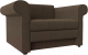 Кресло-кровать Лига Диванов Берли / 101288 (рогожка, коричневый) - 