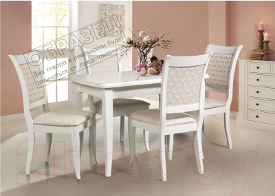 Обеденный стол Мебель-Класс Виртус (кремовый белый)