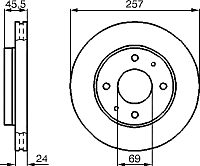 Тормозной диск Bosch 0986478774 - 