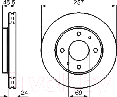 

Тормозной диск Bosch, 0986478774