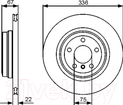 

Тормозной диск Bosch, 0986479439