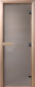 Стеклянная дверь для бани/сауны Doorwood Теплое утро 190x70 (сатин, коробка листва) - 