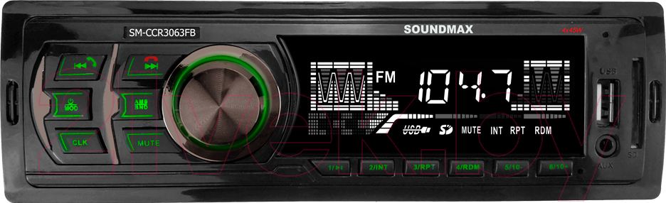Бездисковая автомагнитола SoundMax SM-CCR3063FB