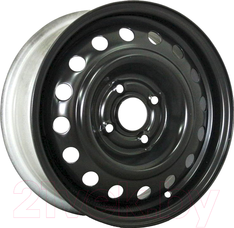 Штампованный диск Trebl 6565T 14x5.5" 4x100мм DIA 56.6мм ET 45мм Black