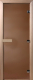 Стеклянная дверь для бани/сауны Doorwood Теплая ночь 180x70 (коробка листва) - 