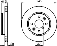Тормозной диск Bosch 0986478659