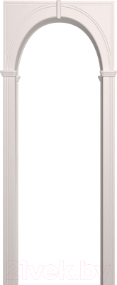 Арка межкомнатная Лесма Палермо 700-1300x190x1800 (белая эмаль)