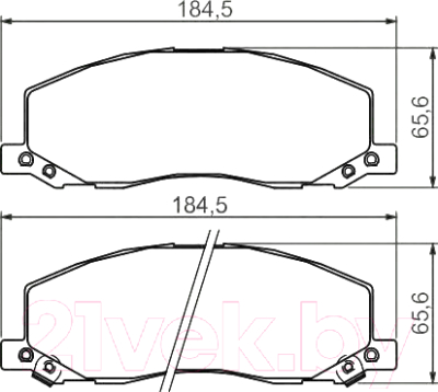 Изображение товара Тормозные колодки Bosch 0986494298