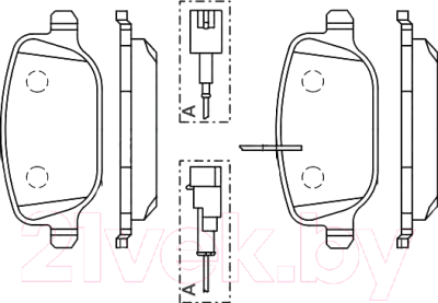 

Тормозные колодки Bosch, 0986494466