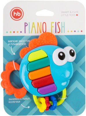 Прорезыватель для зубов Happy Baby Piano Fish / 330369