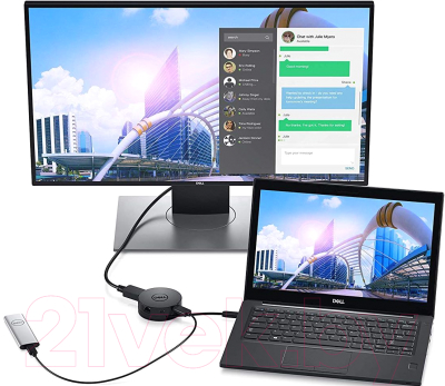 Док-станция для ноутбука Dell USB-C Mobile Adapter DA300 (492-BCJL)