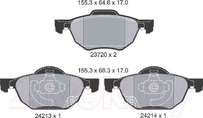 Тормозные колодки Textar 2372001