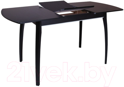 Обеденный стол ТехКомПро Арека ПО ножка 6 70x110-150x75 (дуб/тон венге)