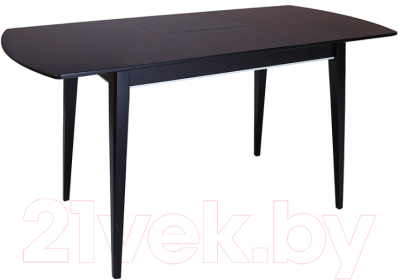 Обеденный стол ТехКомПро Арека ПО ножка 7 80x120-160x76 (дуб/тон венге)