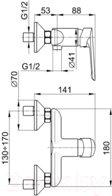 Смеситель Armatura Tanzanit 5026-010-00