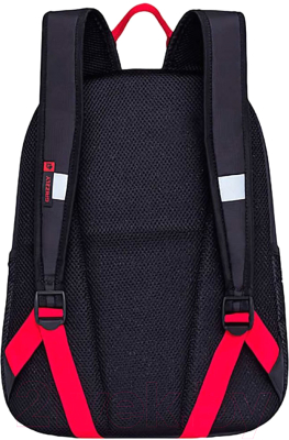 Школьный рюкзак Grizzly RB-863-1 (черный/красный)