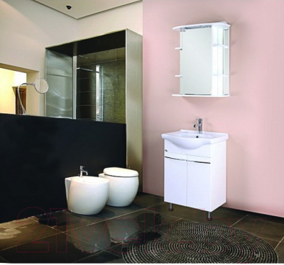 Шкаф с зеркалом для ванной Onika Глория 60.01 L (206007)