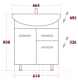 Миниатюра изображения товара Тумба под умывальник Onika Стелла 65.12 (106503)