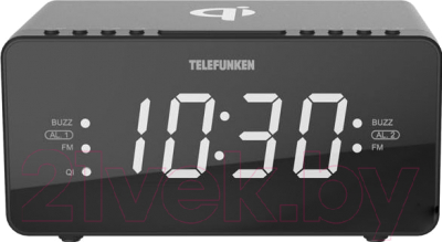 Радиочасы Telefunken TF-1594U (черный)