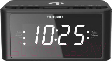 Радиочасы Telefunken TF-1595U (черный)