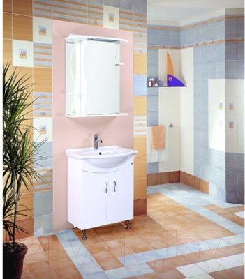 Шкаф с зеркалом для ванной Onika Лилия 60.01 R (206012)